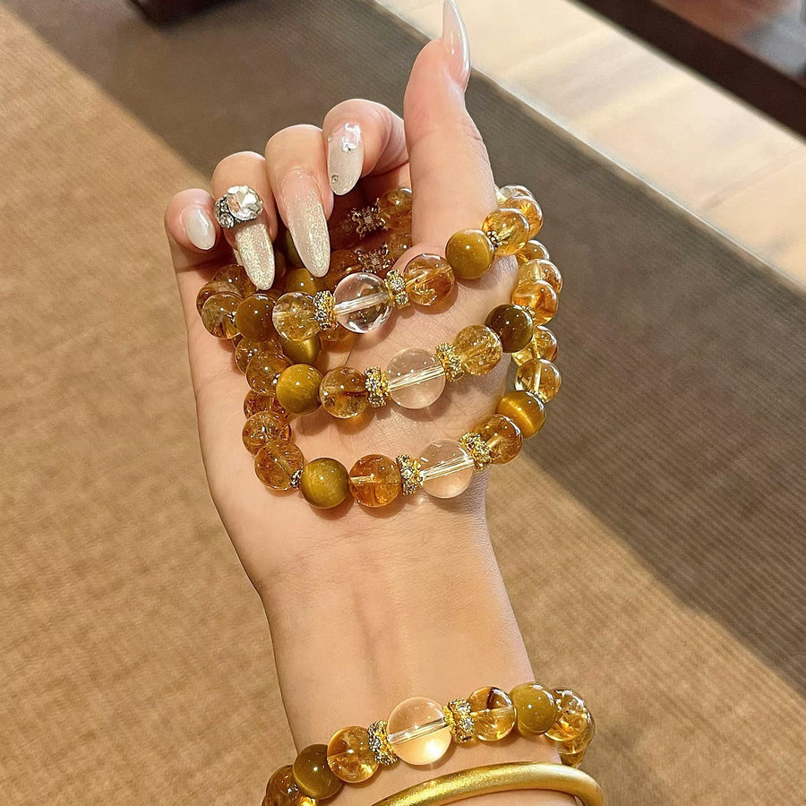 Aosharma Radiant Abundance & Empowerment Crystal Bracelet
